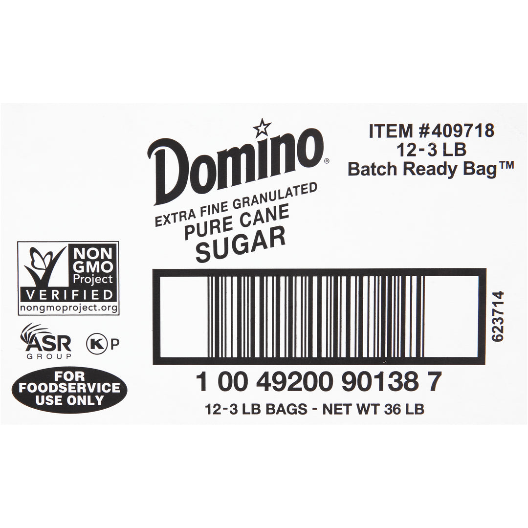 Domino Cane Sugar Granulated Perfect Pouch-3 lb.-12/Case