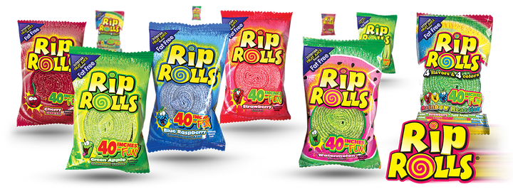 Rip Rolls Watermelon Good Count Display Carton-1.4 oz.-24/Box-12/Case