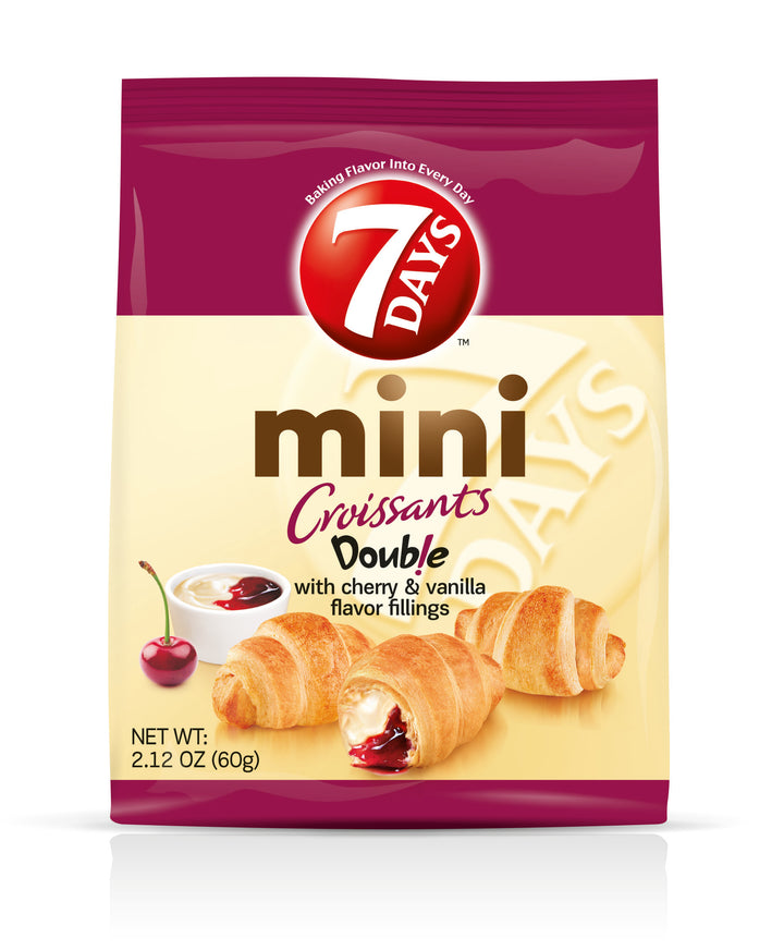 7 Days Mini Cherry & Vanilla Croissant-2.12 oz.-5/Box-6/Case