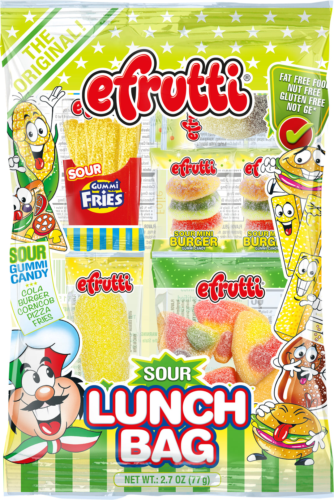 Efrutti Sour Lunch Bag-2.7 oz.-12/Case