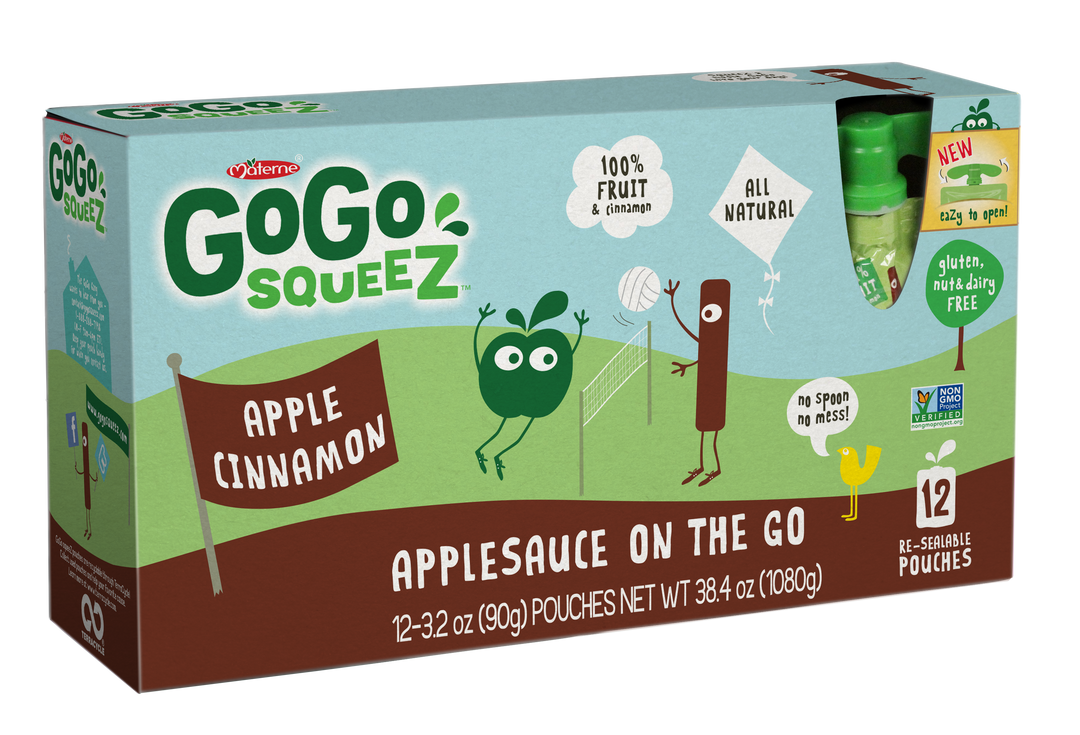 Gogo Squeez Apple Cinnamon Applesauce-12 Each-6/Case
