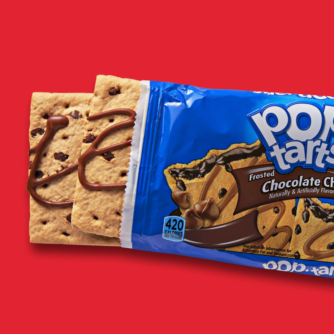 Kellogg's Pop-Tarts Frosted Open & Fold Display Chocolate Chip Pastry-3.3 oz.-6/Box-12/Case