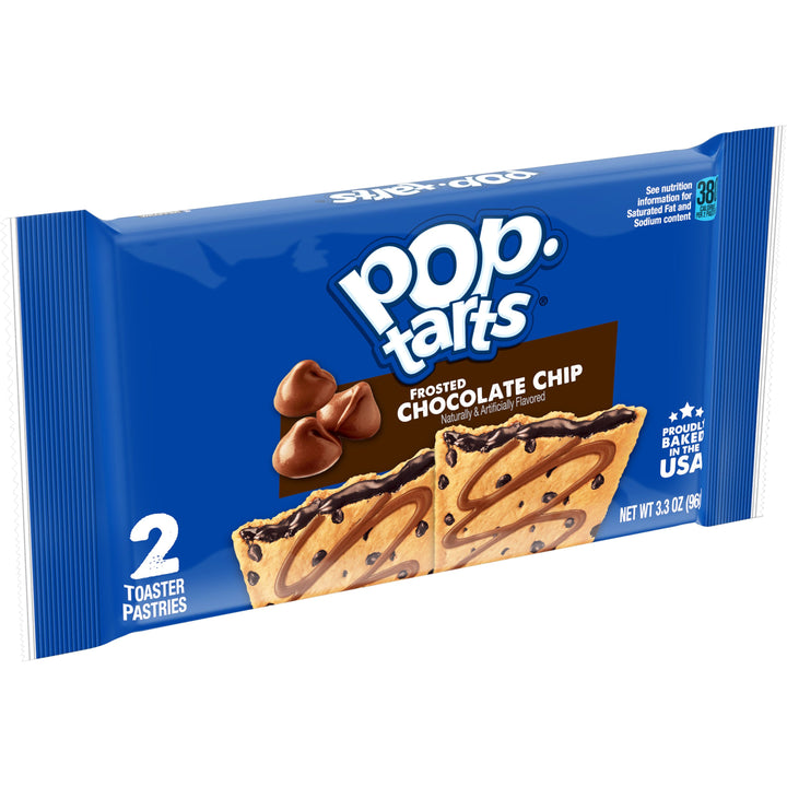 Kellogg's Pop-Tarts Frosted Open & Fold Display Chocolate Chip Pastry-3.3 oz.-6/Box-12/Case