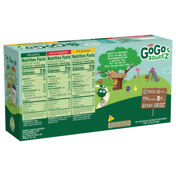 Gogo Squeez Gogo Squeez Variety Pack-12 Each-6/Case