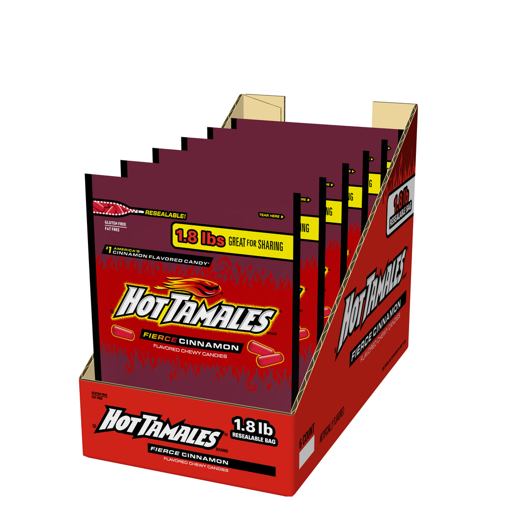 Hot Tamales Cinnamon Stand Up Bag-28.8 oz.-6/Case