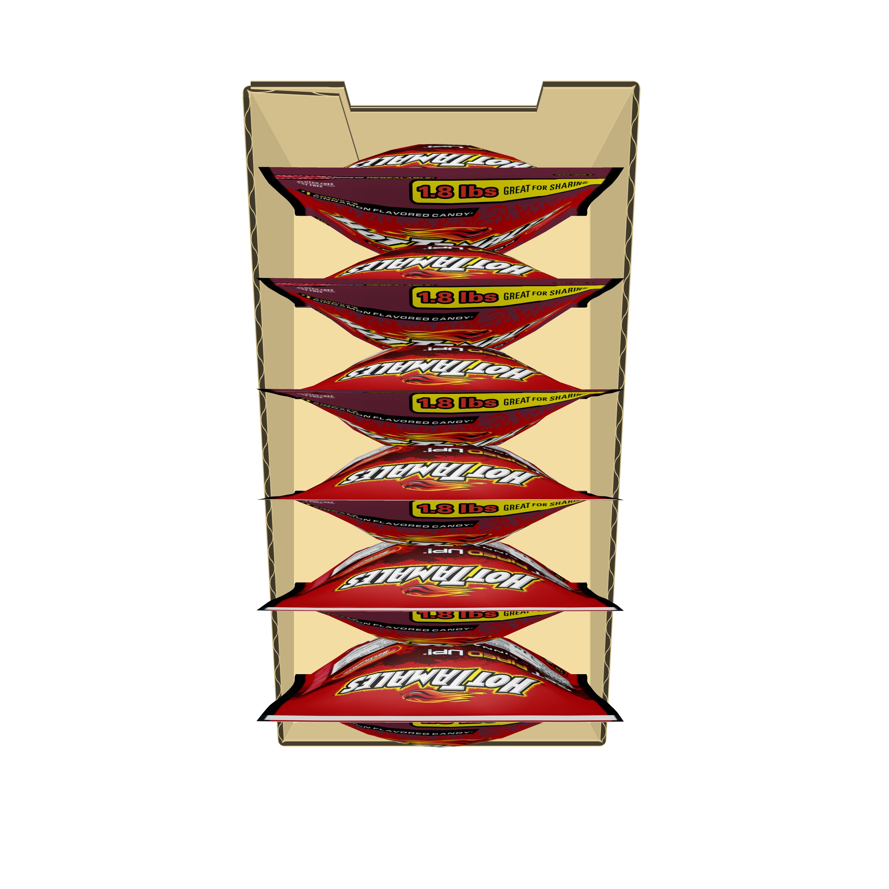 Hot Tamales Cinnamon Stand Up Bag-28.8 oz.-6/Case MPN