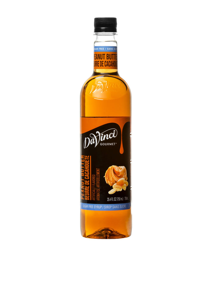 Davinci Gourmet Gourmet Sugar Free Peanut Butter Syrup-750 Milliliter-4/Case
