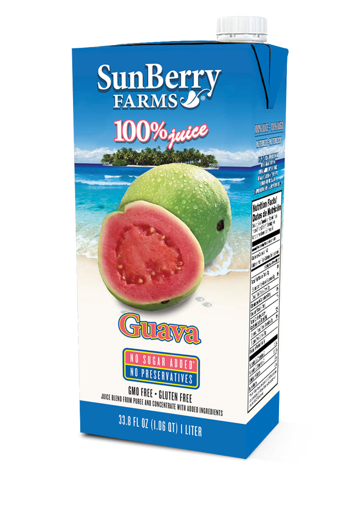 Sunberry Farms Guava 100% Juice-33.81 fl oz.-12/Case