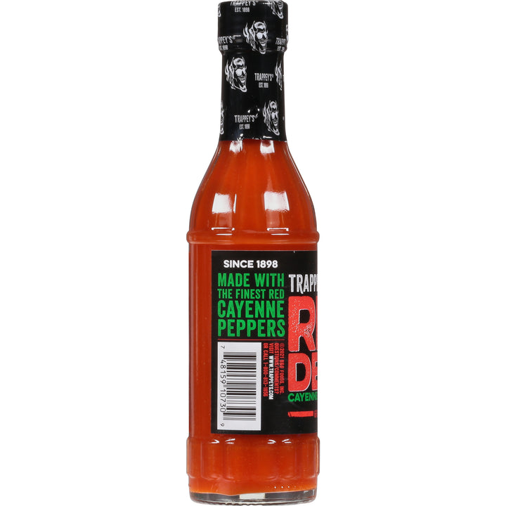 Trappey Red Devil Cayenne Pepper Hot Sauce Bottle-6 fl oz.-24/Case