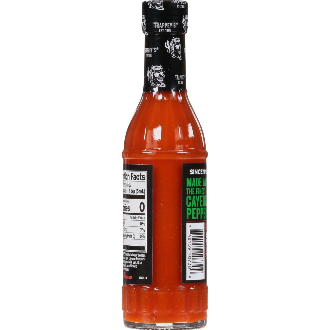 Trappey Red Devil Cayenne Pepper Hot Sauce Bottle-6 fl oz.-24/Case