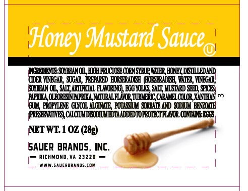 Sauer Honey Mustard Single Serve-1 oz.-100/Case