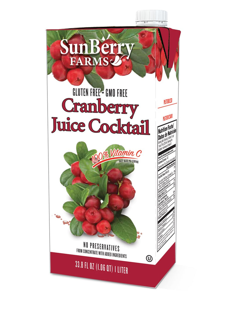 Sunberry Farms Cranberry Cocktail Juice-33.8 fl oz.s-12/Case