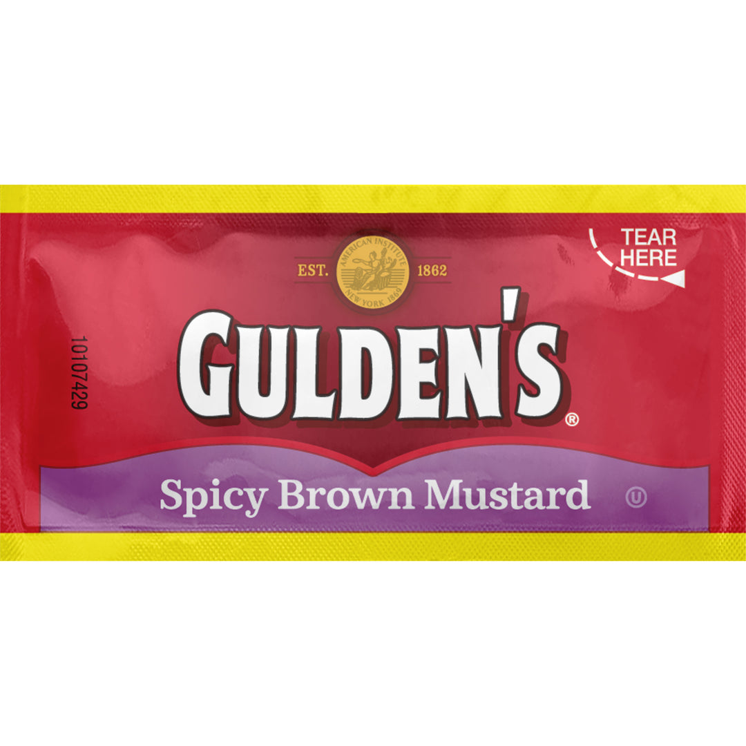 Gulden's Spicy Brown Mustard Single Serve-0.32 oz.-500/Case