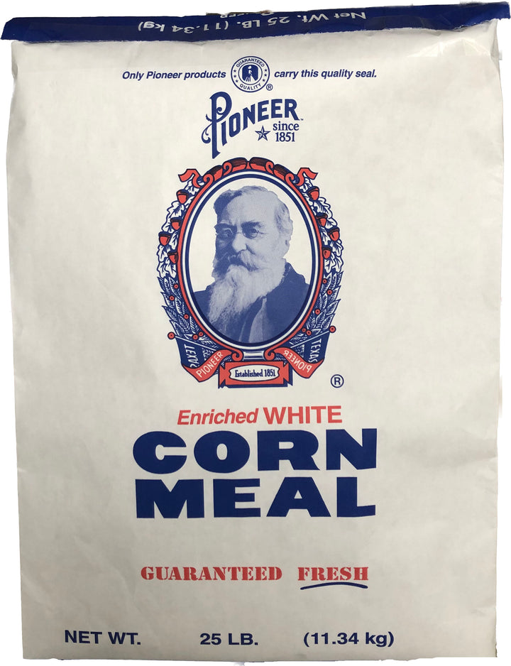 Pioneer Enriched White Corn Meal-25 lb.-1/Case