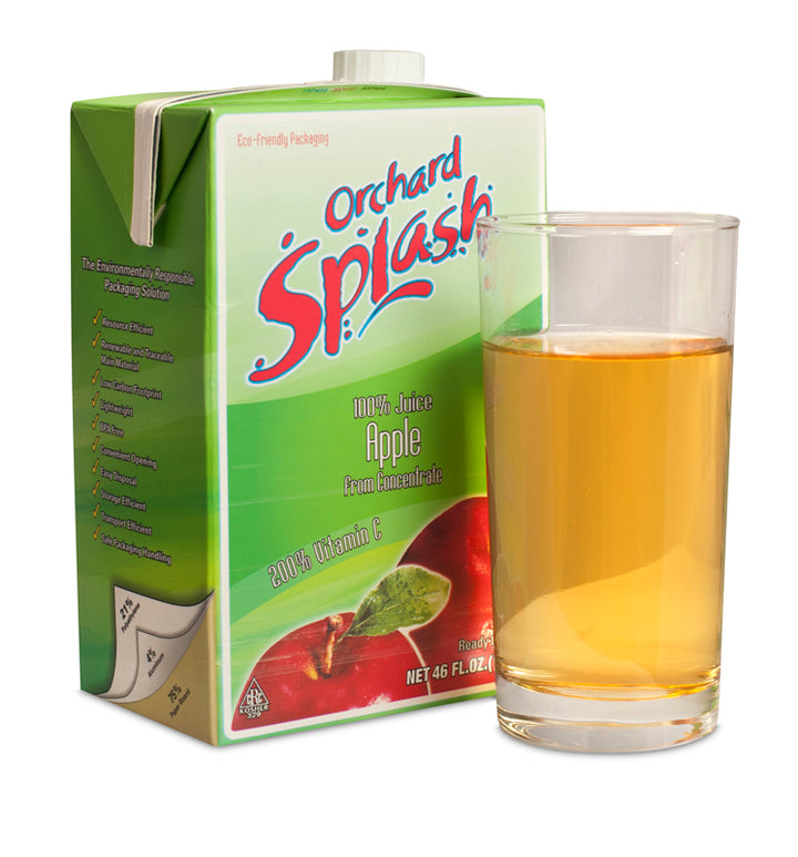 Orchard Splash Juice Aseptic 100% Apple Ready To Serve-46 oz.-1/Box-12/Case