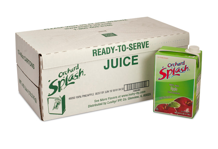 Orchard Splash Juice Aseptic 100% Apple Ready To Serve-46 oz.-1/Box-12/Case