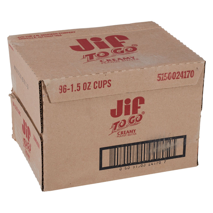 Jif To Go Creamy Peanut Butter-1.5 oz.-96/Case