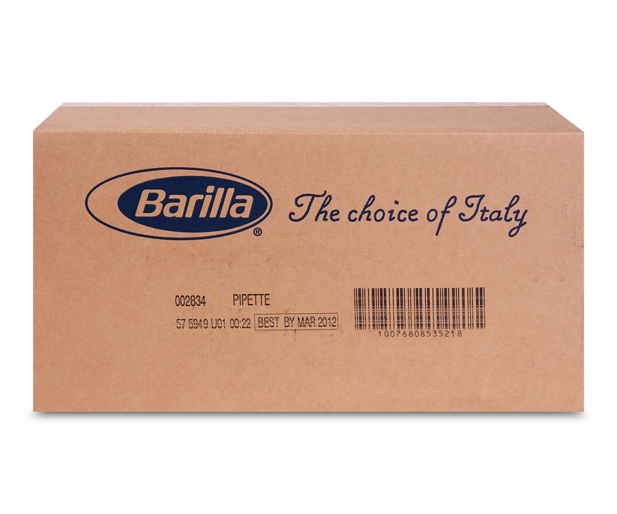 Barilla Pipette Bulk Pasta-160 oz.-2/Case