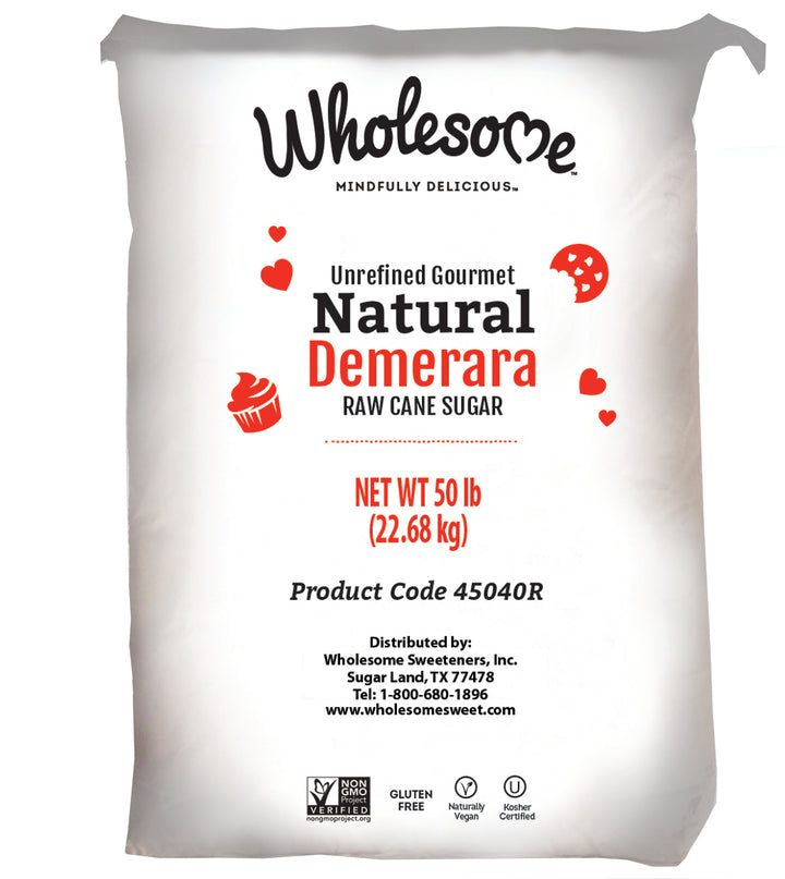 Wholesome Sweetener Sugar Demerara Natural-50 lb.