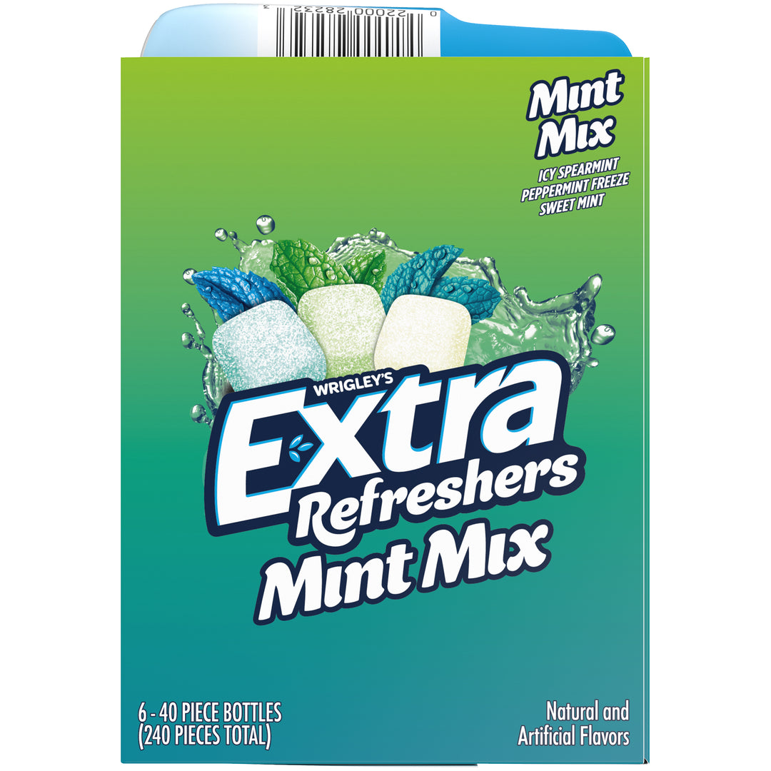 Extra Refreshers Mint Mixed Bottle-40 Piece-6/Box-4/Case