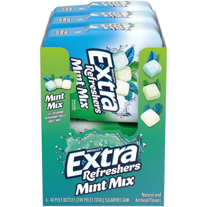 Extra Refreshers Mint Mixed Bottle-40 Piece-6/Box-4/Case