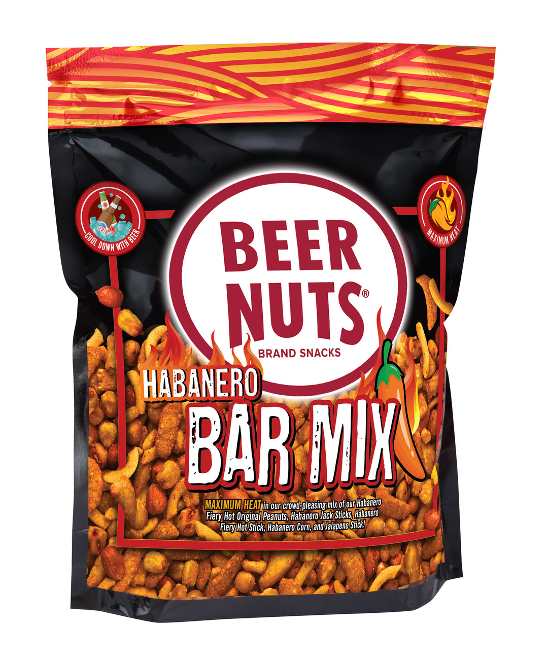 Beer Nuts Habanero Bar Mix-4 oz.-12/Case