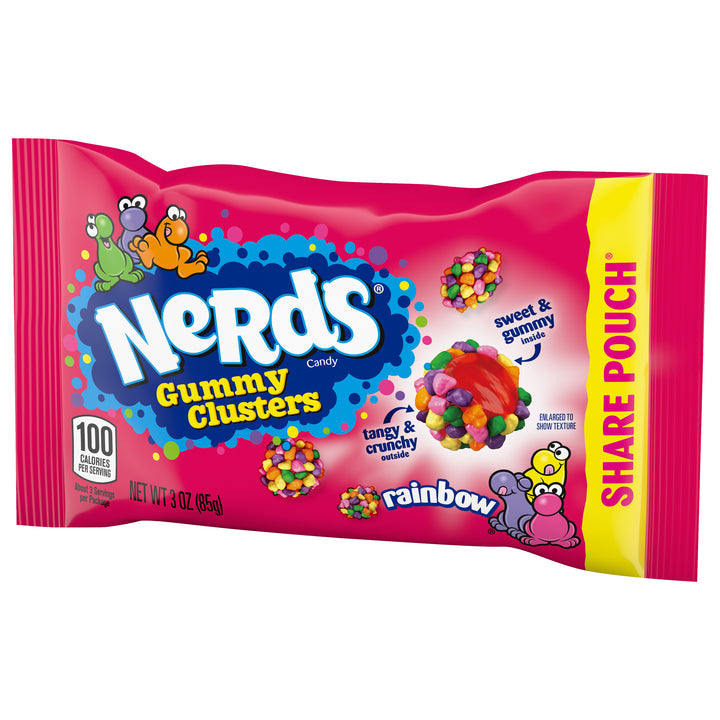 Nerds Clusters Share Pack-3 oz.-12/Box-4/Case