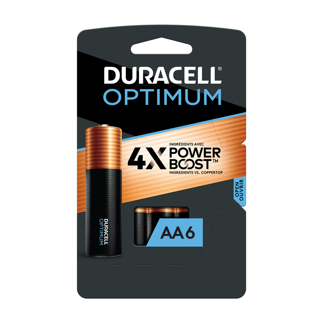 Duracell Alkaline Optima Aa 6 Part-6 Each-4/Box-6/Case