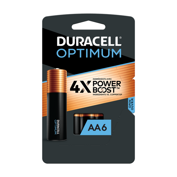Duracell Alkaline Optima Aa 6 Part-6 Each-4/Box-6/Case