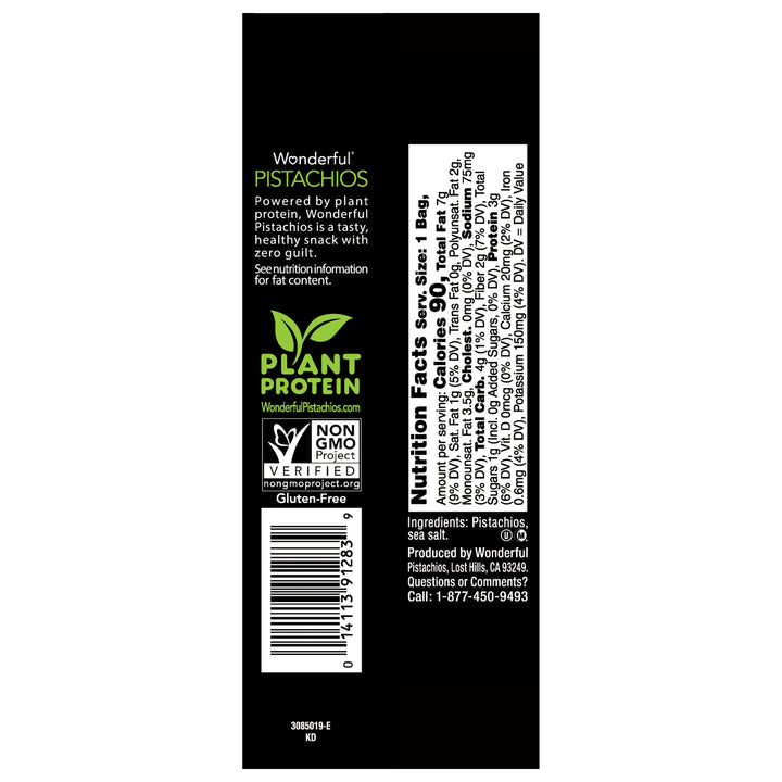 Wonderful Pistachios Roasted Salted Pistachios-1 oz.-96/Case