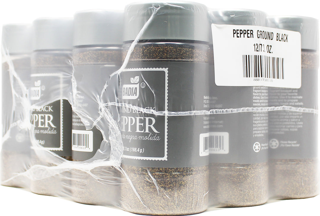 Badia Ground Black Pepper-7 oz.-12/Case