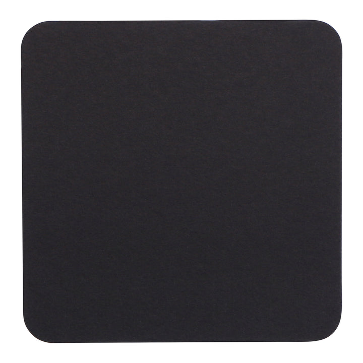 Hoffmaster 4 Inch Pulpboard Light Weight Black Square Coaster-500 Each-1/Case