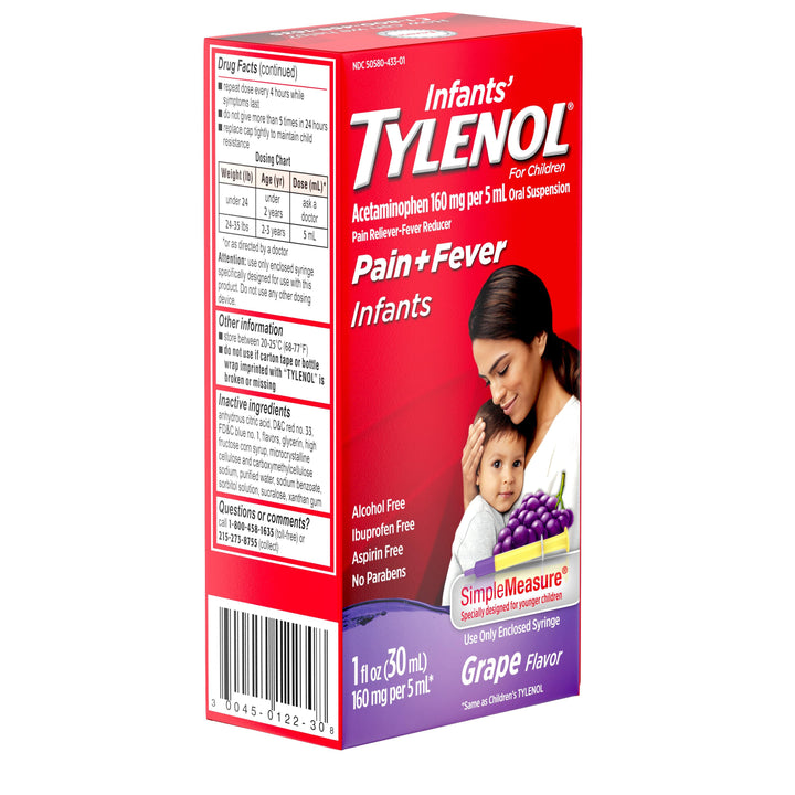 Tylenol Infants/Bebe Infant Drop Grape 36/1 Fl Oz.