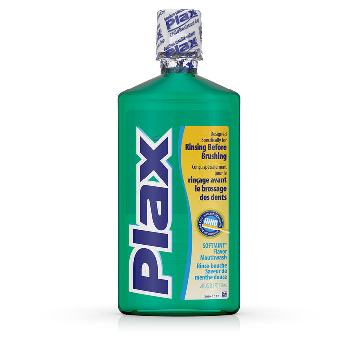 Plax Soft Mint Flavor Mouthwash-24 fl oz.s-3/Box-4/Case