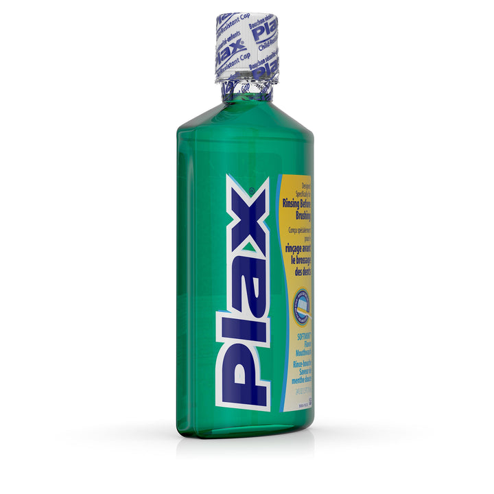 Plax Soft Mint Flavor Mouthwash-24 fl oz.s-3/Box-4/Case