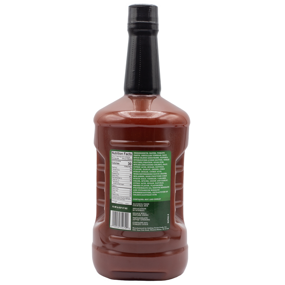 Major Peters Original Bloody Mary Cocktail Mixer-1.75 Liter-6/Case