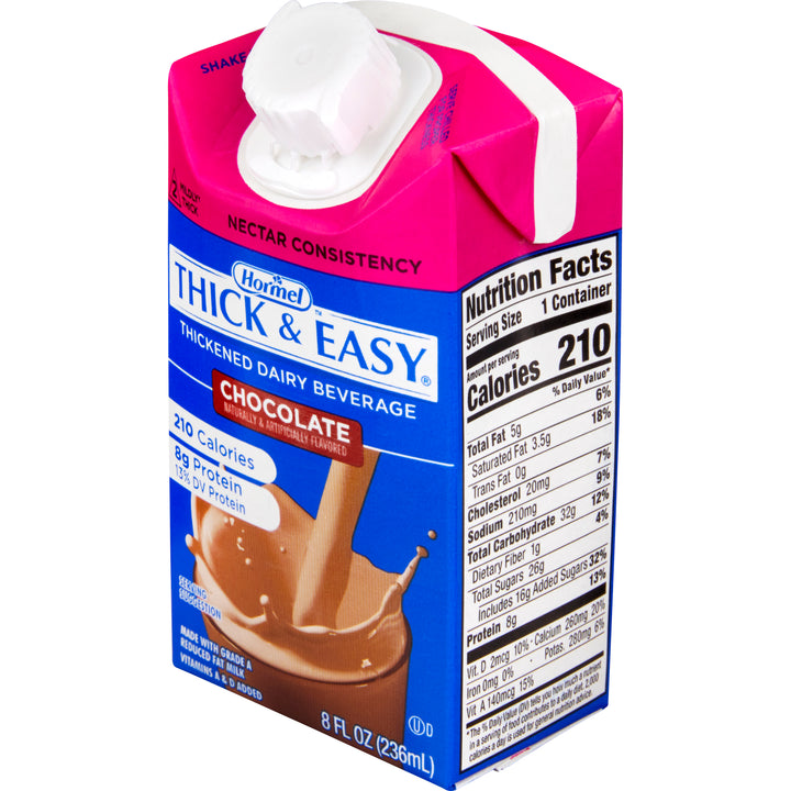 Thick & Easy Chocolate Dairy Beverage-27 Count-1/Case