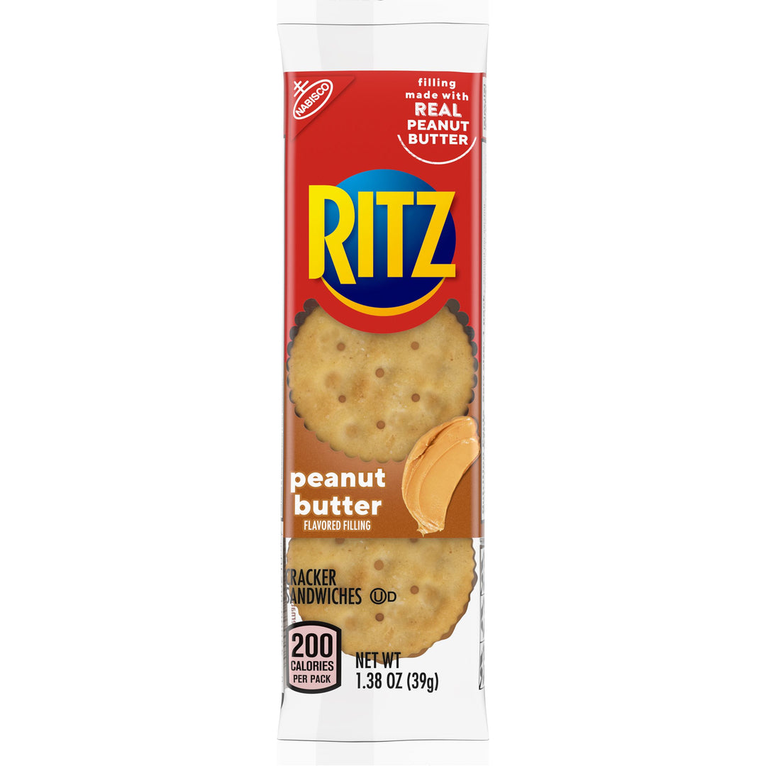 Ritz Nabisco Peanut Butter Cracker Sandwiches-1.38 oz.-8/Box-14/Case