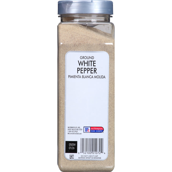 Mccormick Ground White Pepper-18 oz.-6/Case