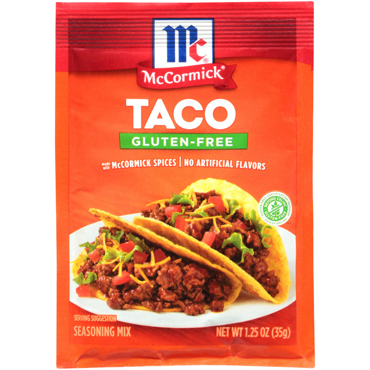 Mccormick Gluten Free Taco Seasoning Mix-1.25 oz.-12/Case