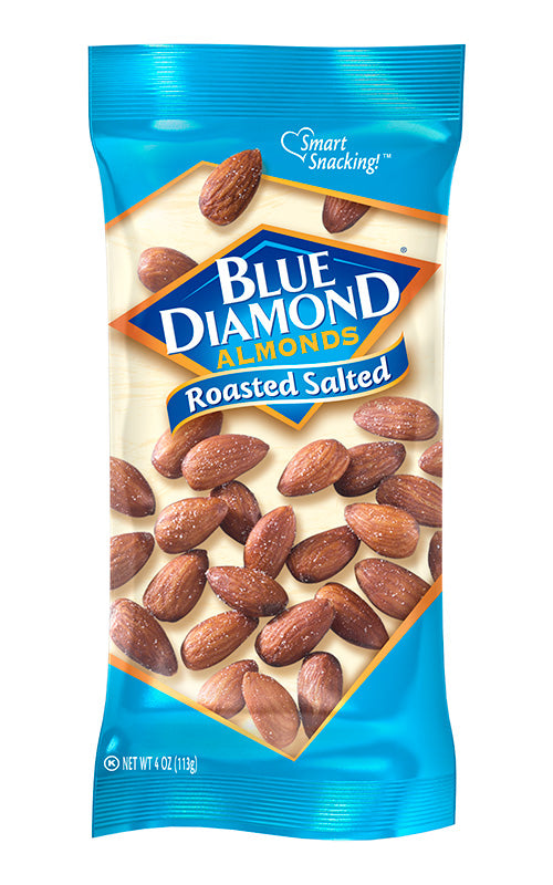 Blue Diamond Almonds Almonds Roasted Salted 4Oz-4 oz.-12/Box-6/Case