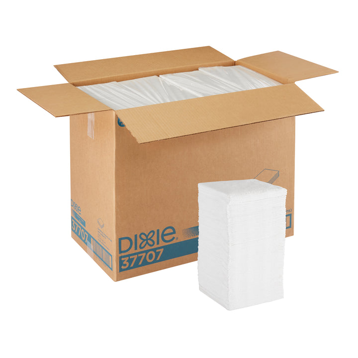 Dixie Gp Pro 1/4 Fold 1 Ply Luncheon White Napkin-500 Count-12/Box-1/Case