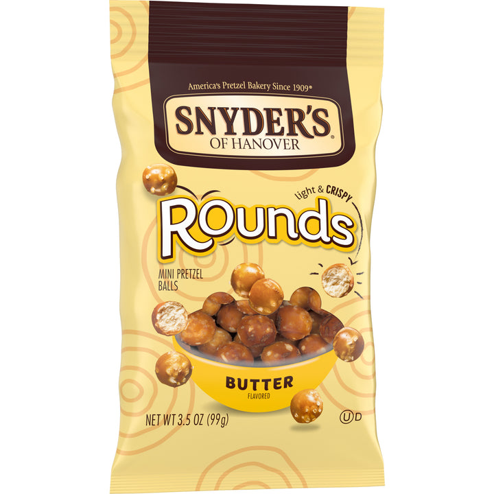 Snyder's Of Hanover Pretzel Butter Rounds-3.5 oz.-8/Case