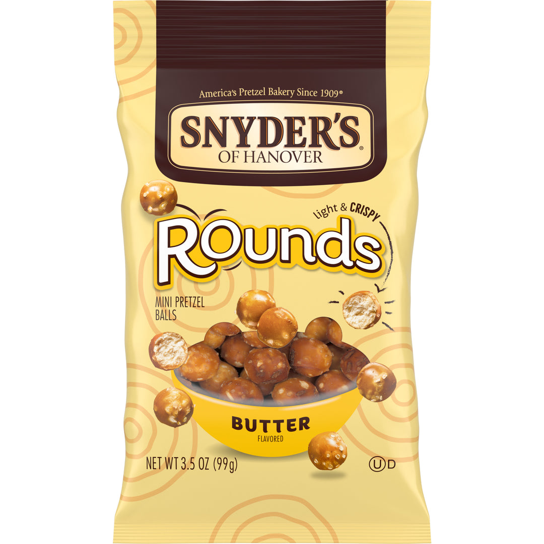Snyder's Of Hanover Pretzel Butter Rounds-3.5 oz.-8/Case