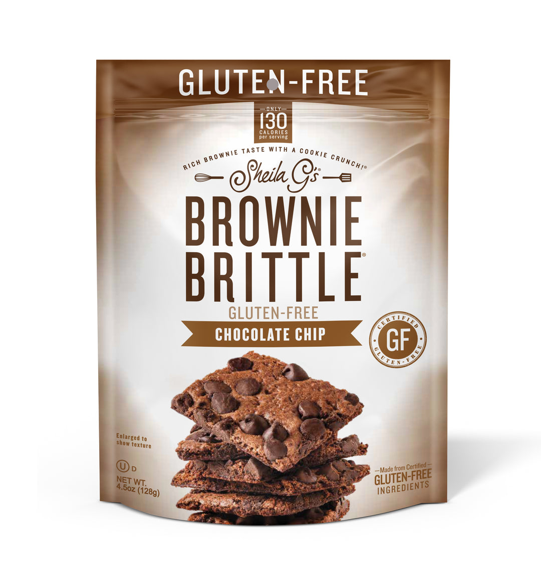 Sheila G's Brownie Brittle Gluten-Free Chocolate Chip Brownie Brittle-4.5 oz.-12/Case