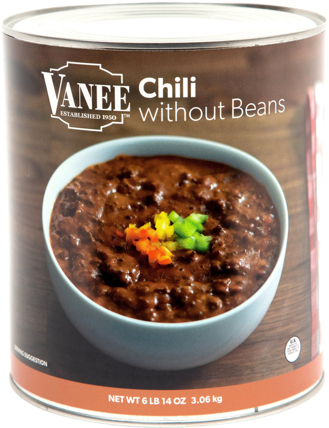 Vanee Chili Without Beans-108 oz.-6/Case