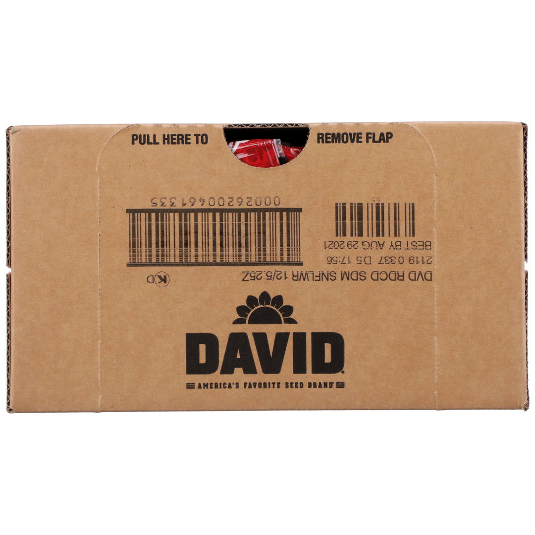 David Reduced Sodium In-Shell Sunflower Seeds-5.25 oz.-12/Case