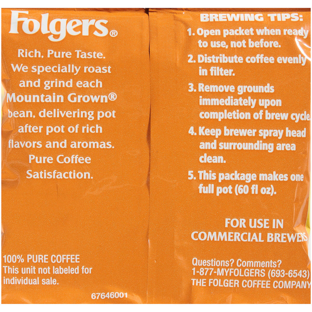 Folgers Caffeinated Fraction Pack Colombian Coffee-1.75 oz.-1/Case