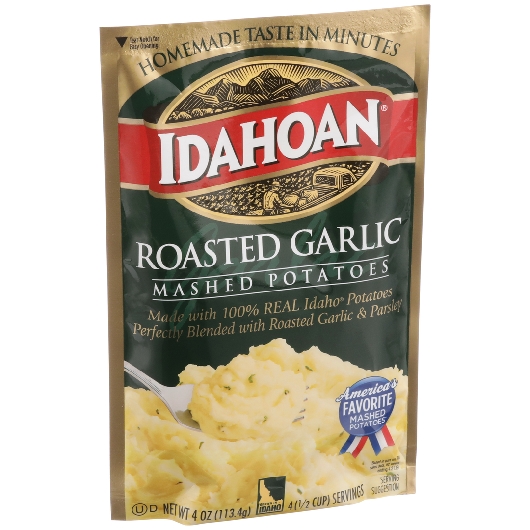 Idahoan Foods Roasted Garlic 4 oz. Pouch-4 oz.-12/Case