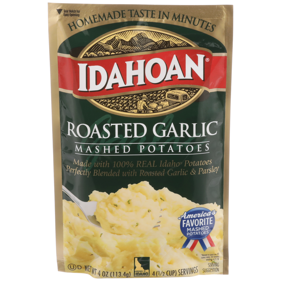 Idahoan Foods Roasted Garlic 4 oz. Pouch-4 oz.-12/Case